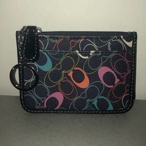 Coach keychain card/coin purse